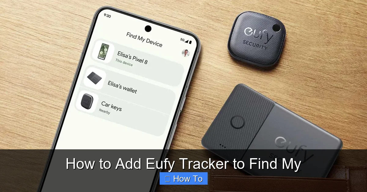 How to Add Eufy Tracker to Find My