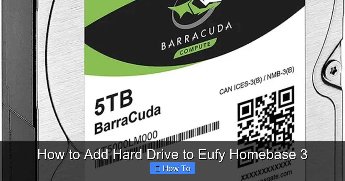 How to Add Hard Drive to Eufy Homebase 3