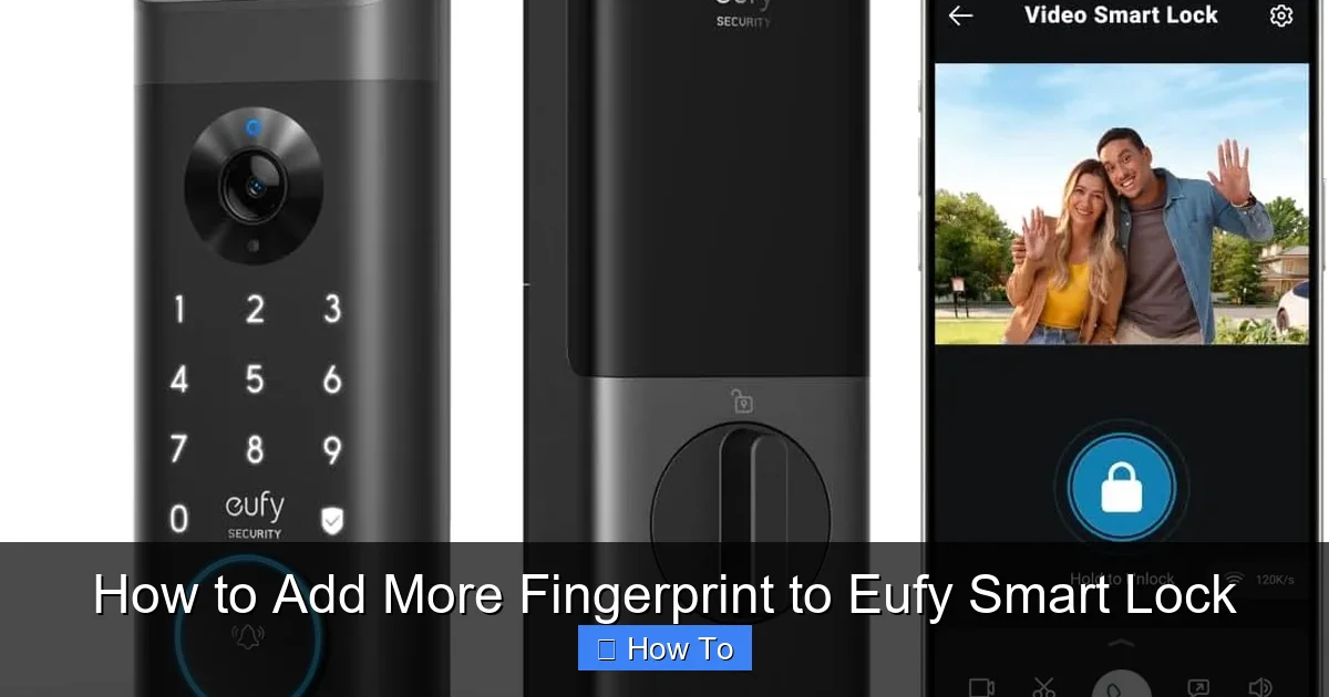 How to Add More Fingerprint to Eufy Smart Lock
