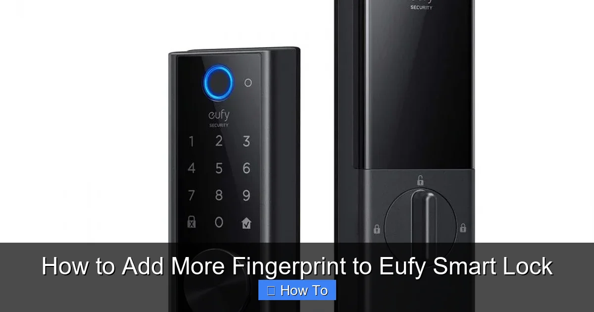 How to Add More Fingerprint to Eufy Smart Lock