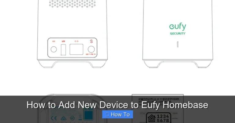 How to Add New Device to Eufy Homebase