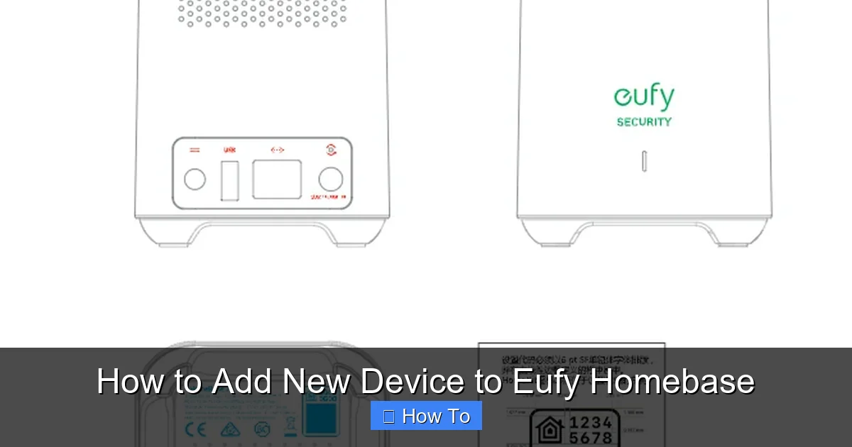How to Add New Device to Eufy Homebase