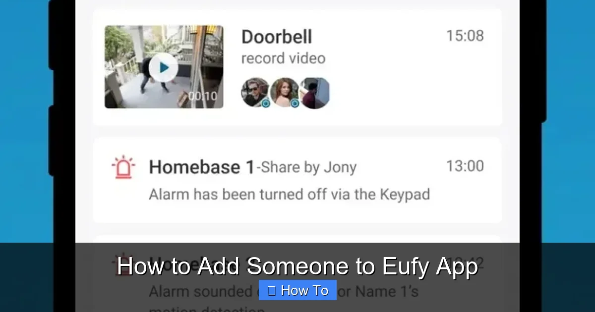 How to Add Someone to Eufy App