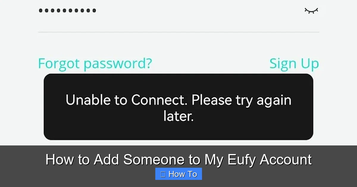 How to Add Someone to My Eufy Account