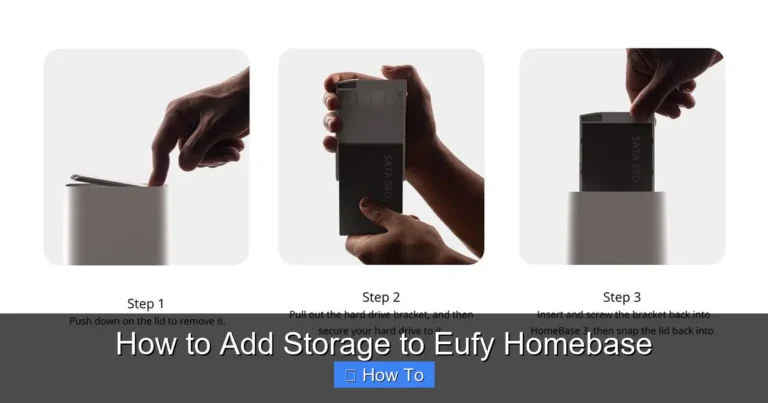 How to Add Storage to Eufy Homebase