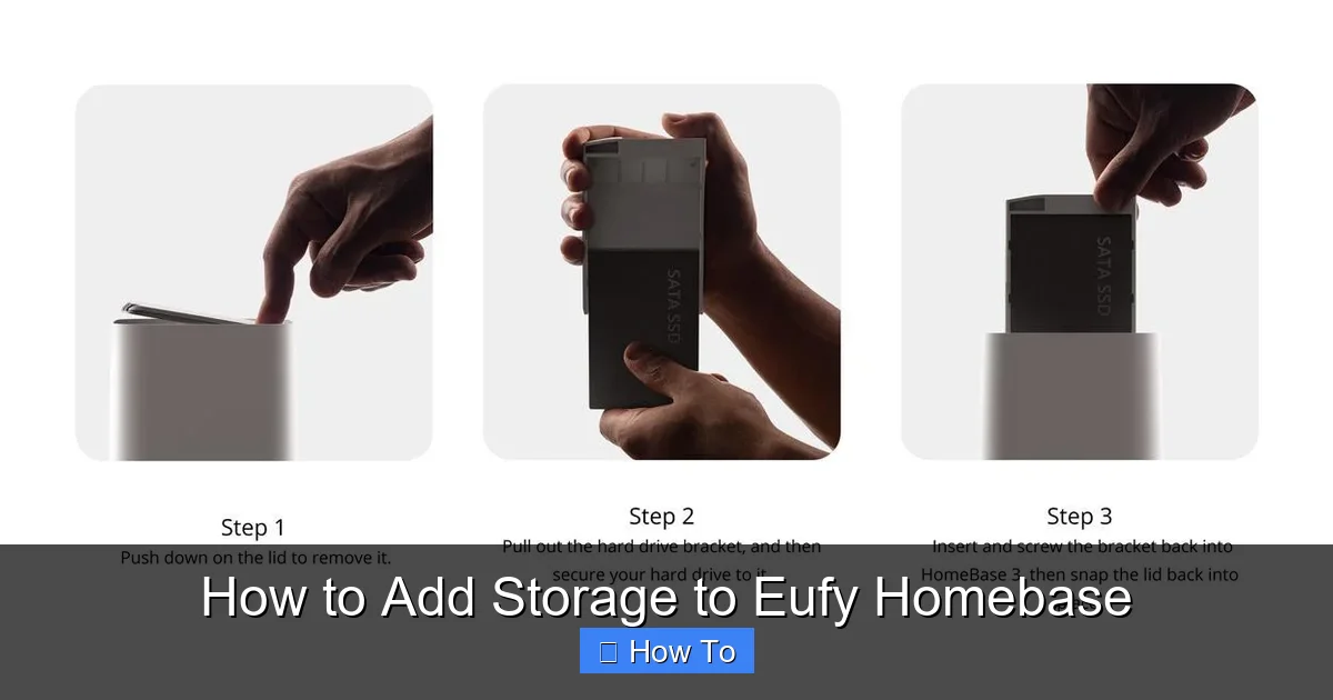How to Add Storage to Eufy Homebase