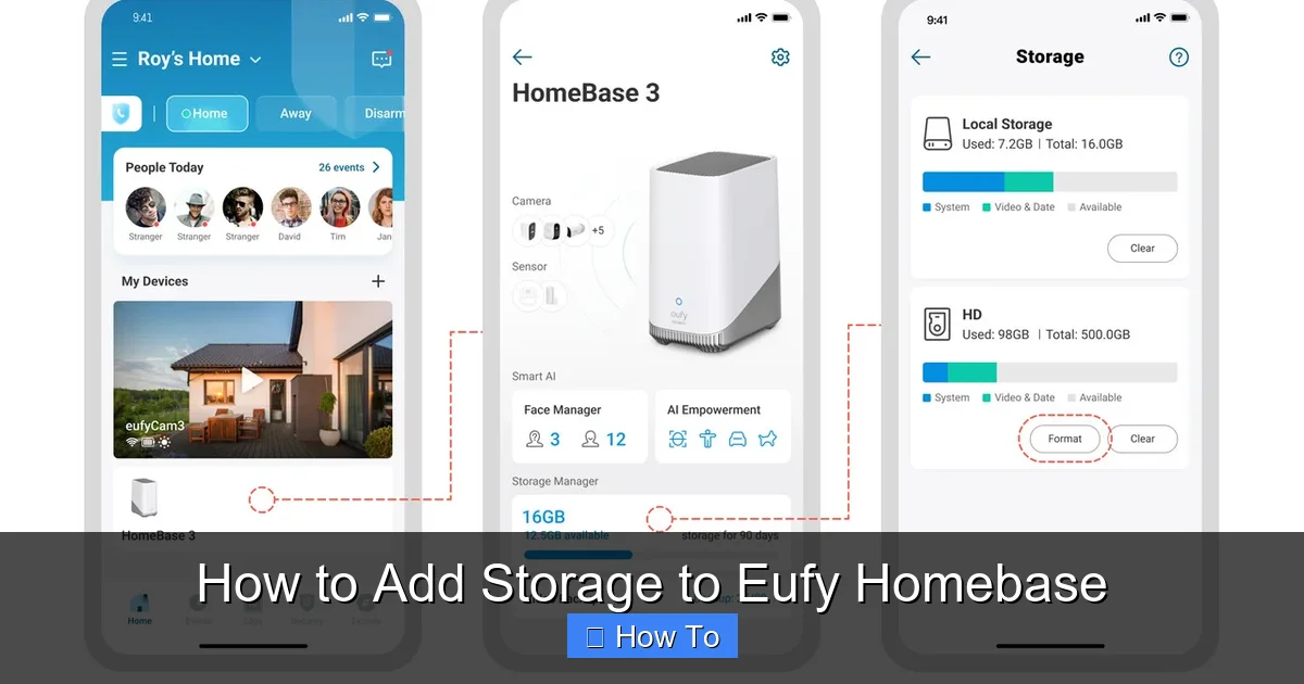 How to Add Storage to Eufy Homebase
