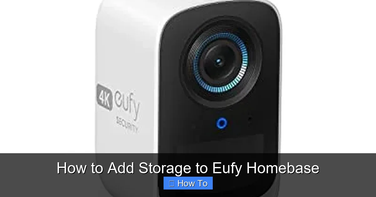 How to Add Storage to Eufy Homebase
