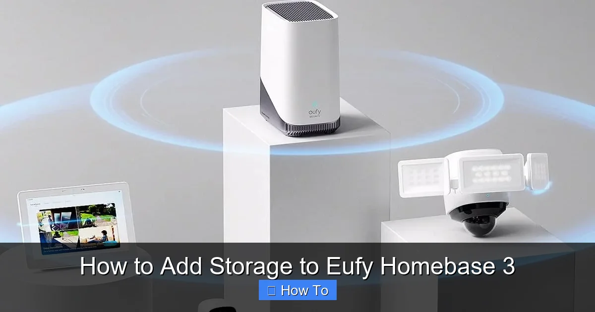 How to Add Storage to Eufy Homebase 3