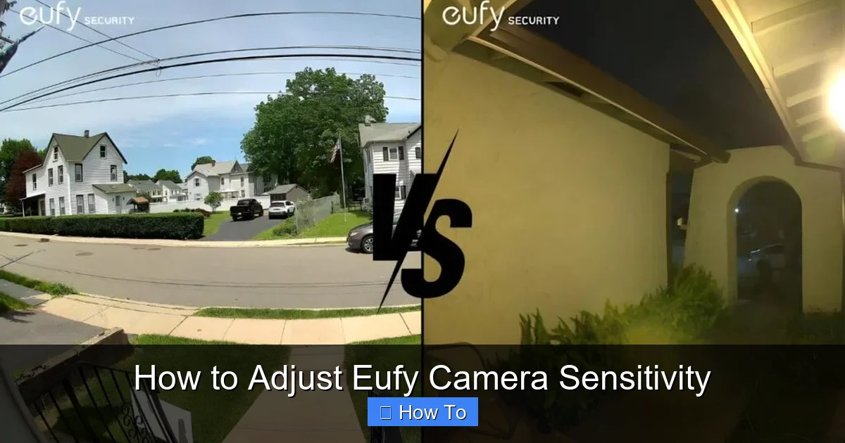 How to Adjust Eufy Camera Sensitivity