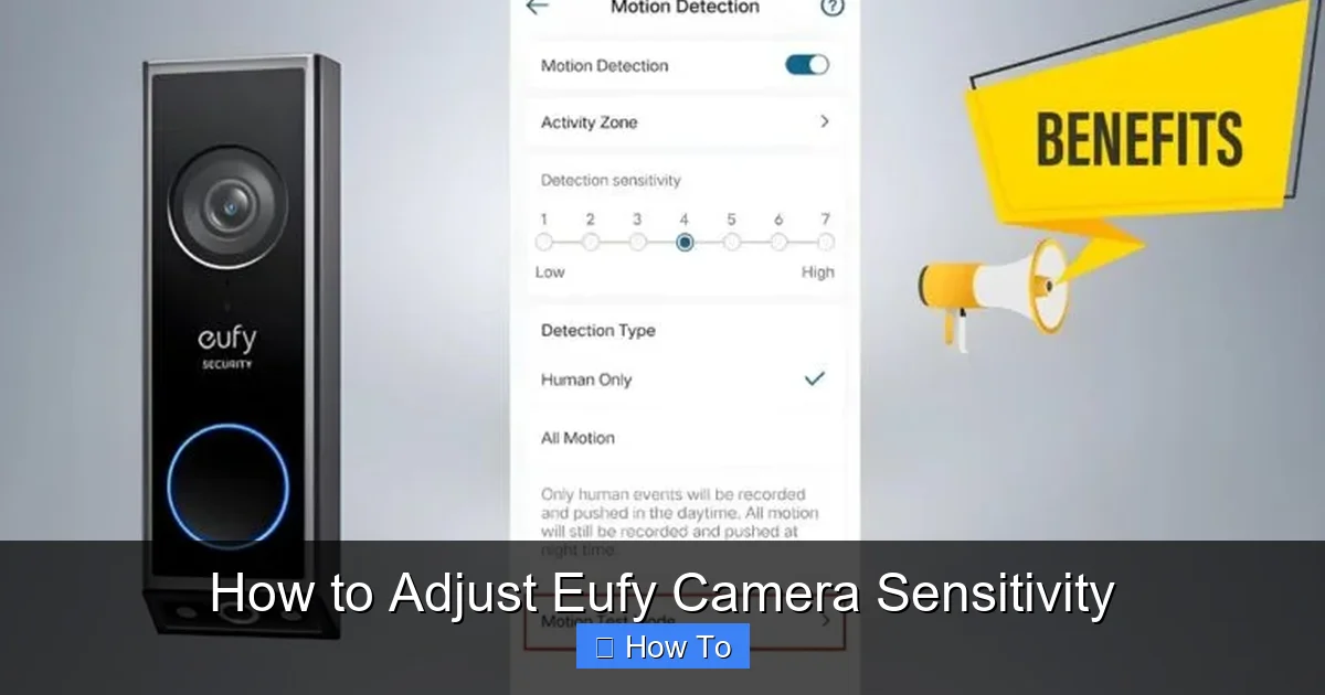 How to Adjust Eufy Camera Sensitivity