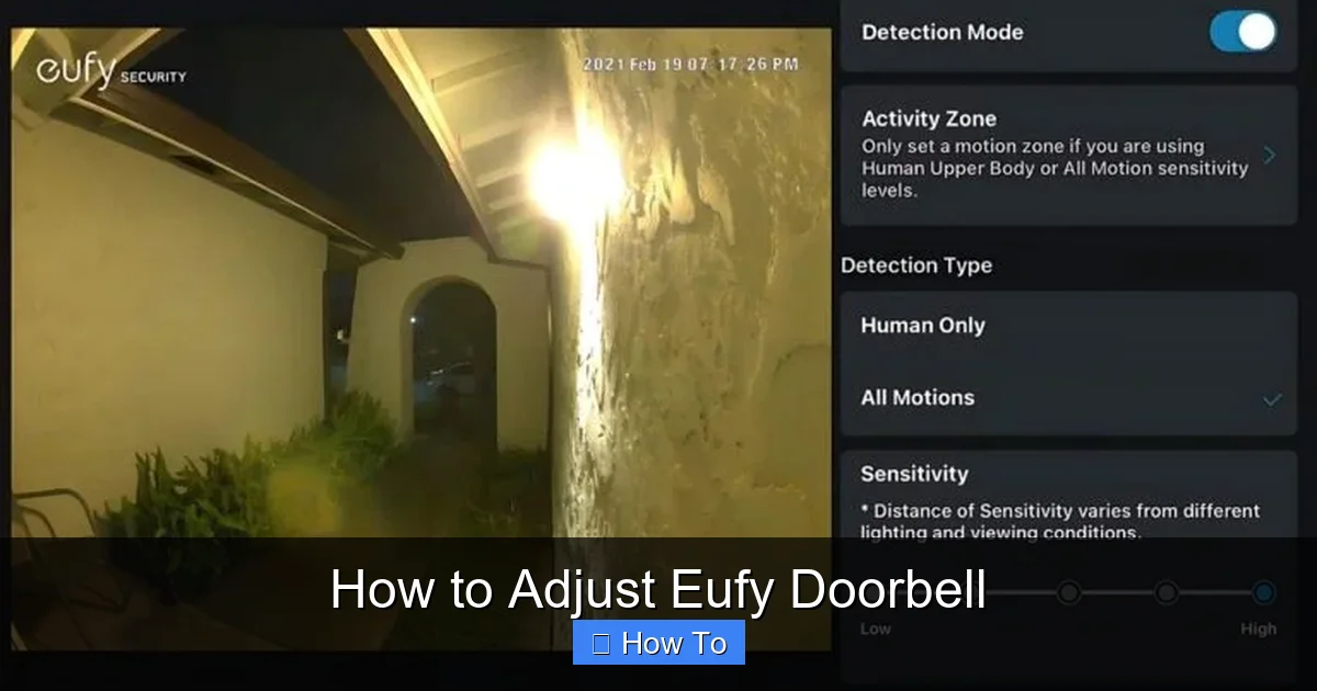 How to Adjust Eufy Doorbell