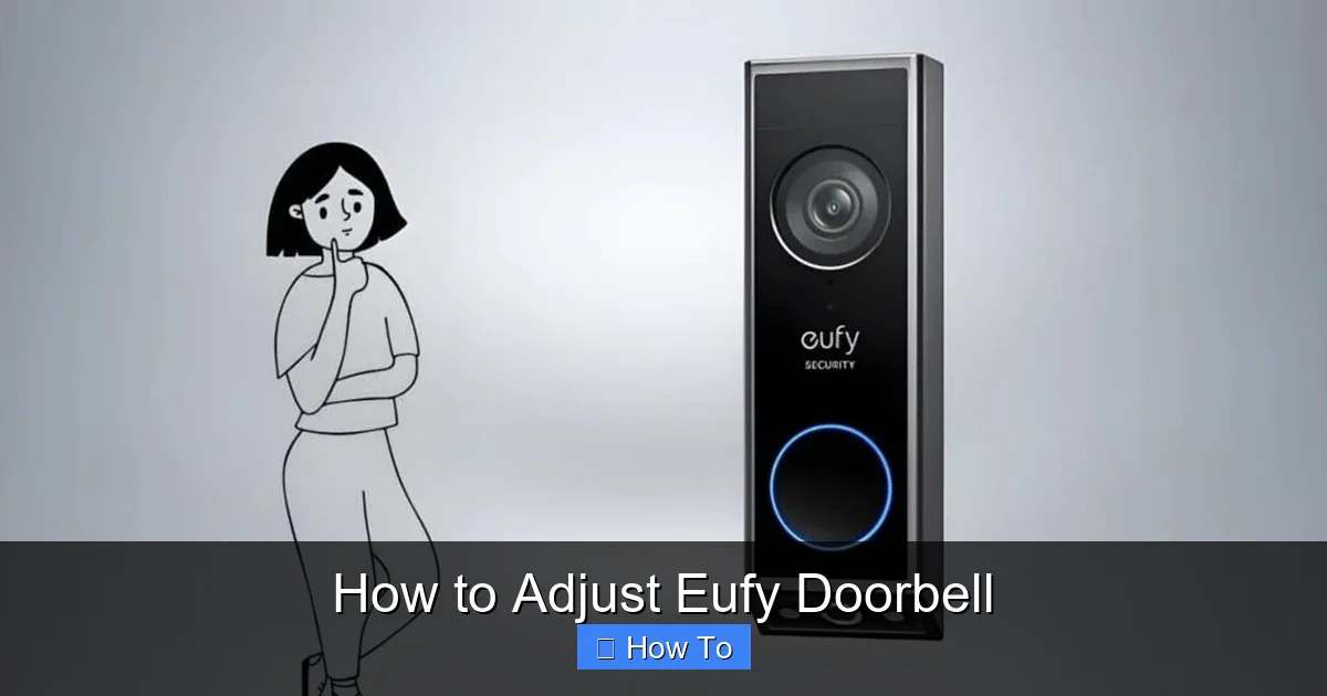 How to Adjust Eufy Doorbell