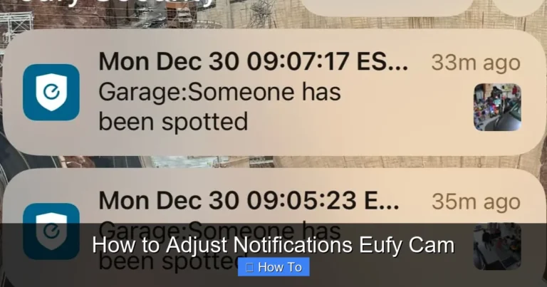 How to Adjust Notifications Eufy Cam