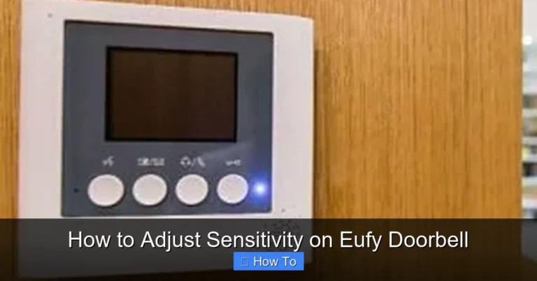 How to Adjust Sensitivity on Eufy Doorbell