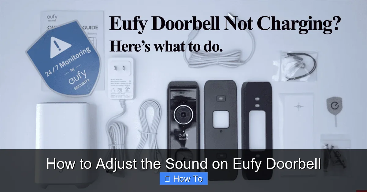 How to Adjust the Sound on Eufy Doorbell
