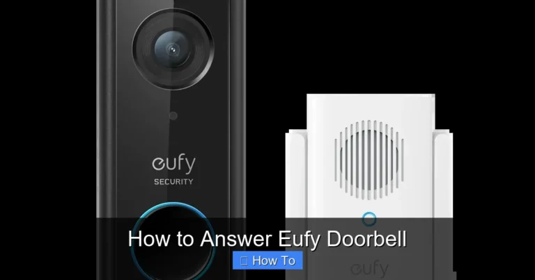 How to Answer Eufy Doorbell
