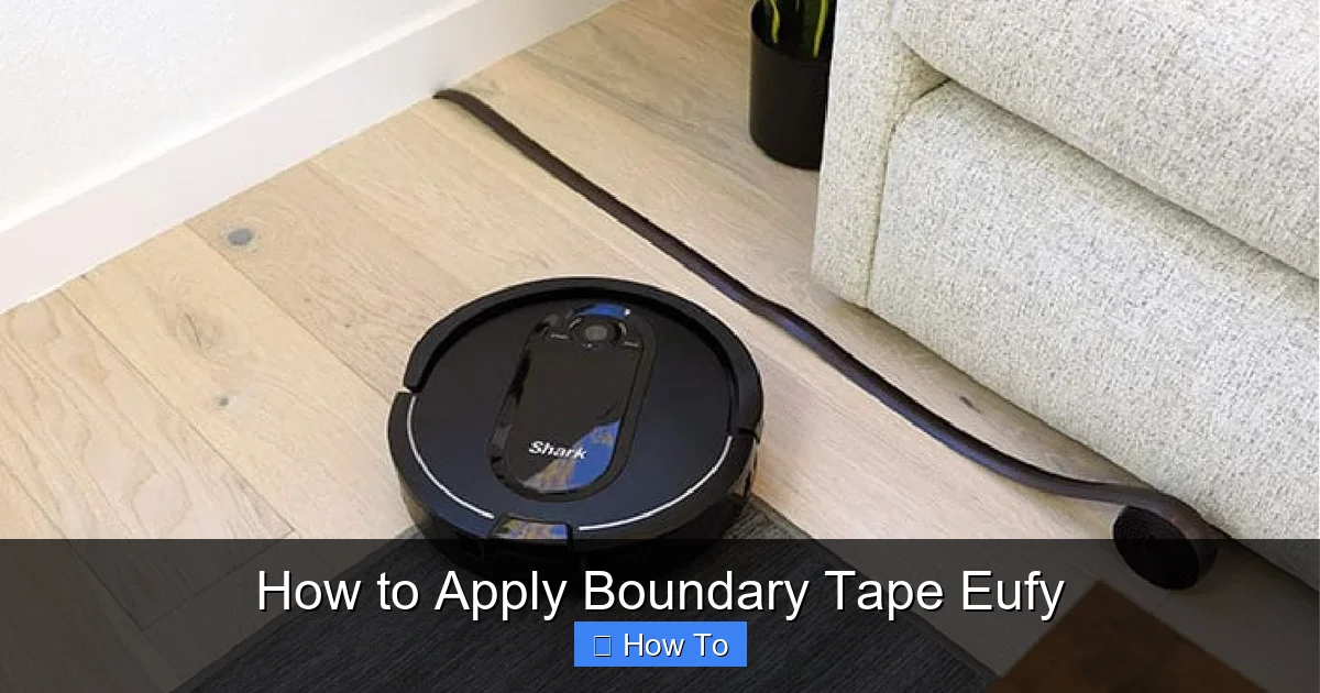 How to Apply Boundary Tape Eufy
