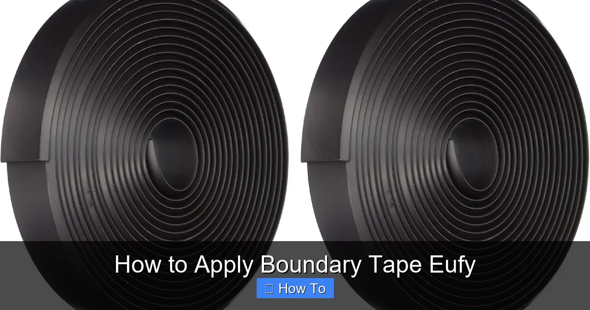 How to Apply Boundary Tape Eufy