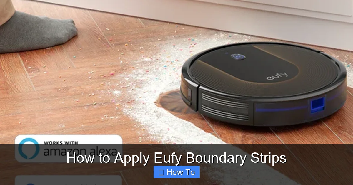 How to Apply Eufy Boundary Strips