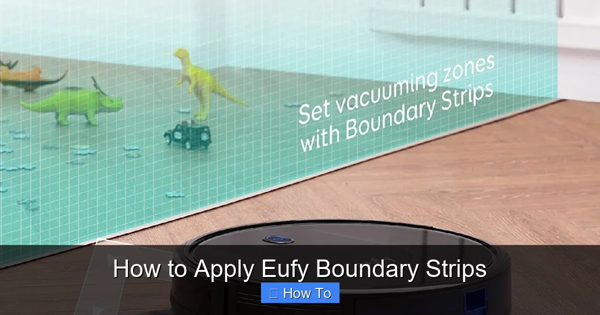 How to Apply Eufy Boundary Strips