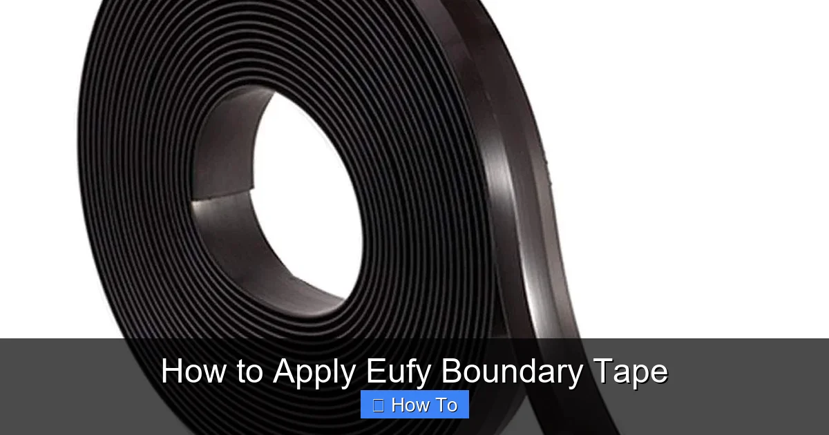 How to Apply Eufy Boundary Tape