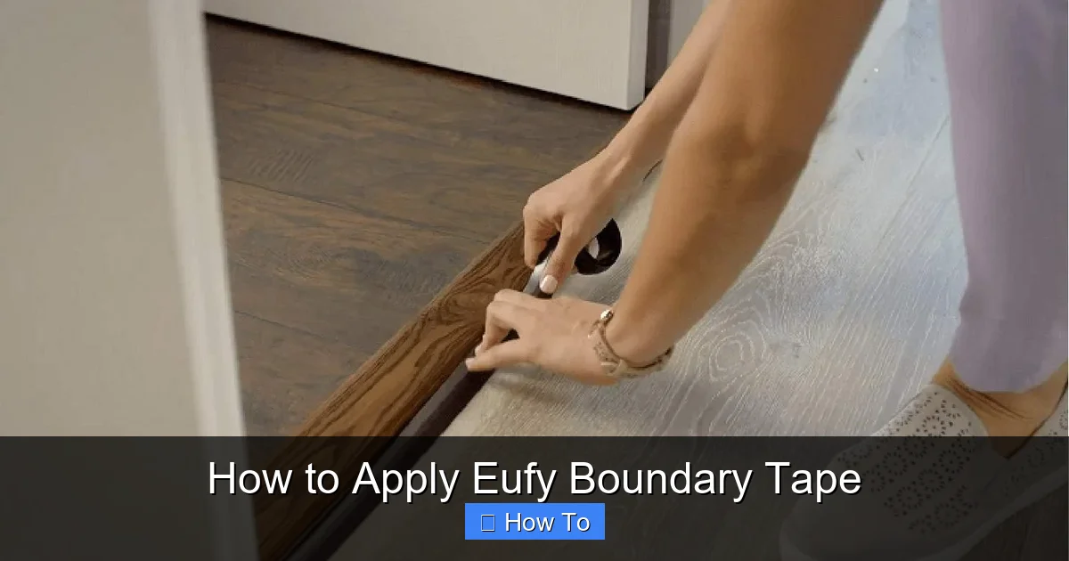 How to Apply Eufy Boundary Tape