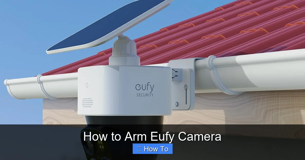 How to Arm Eufy Camera