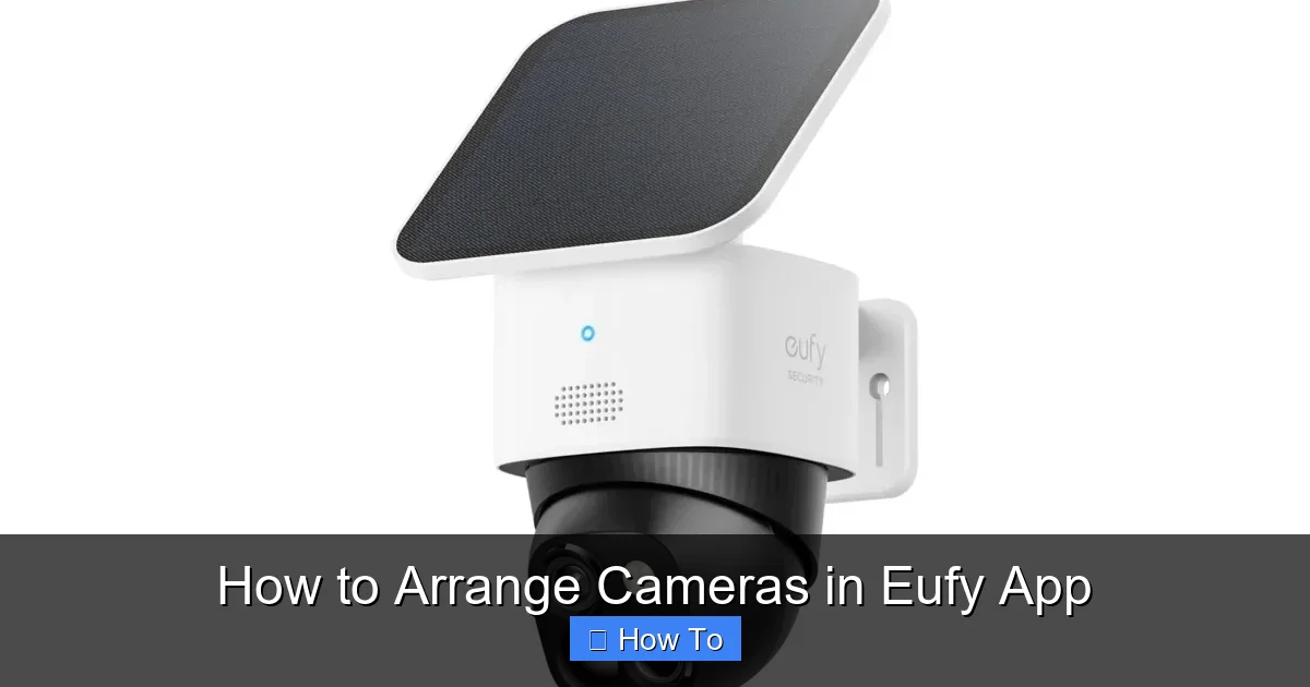 How to Arrange Cameras in Eufy App