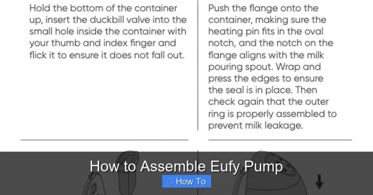 How to Assemble Eufy Pump