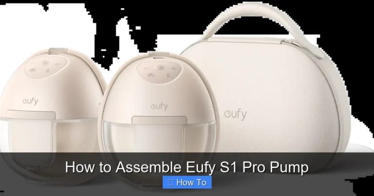 How to Assemble Eufy S1 Pro Pump