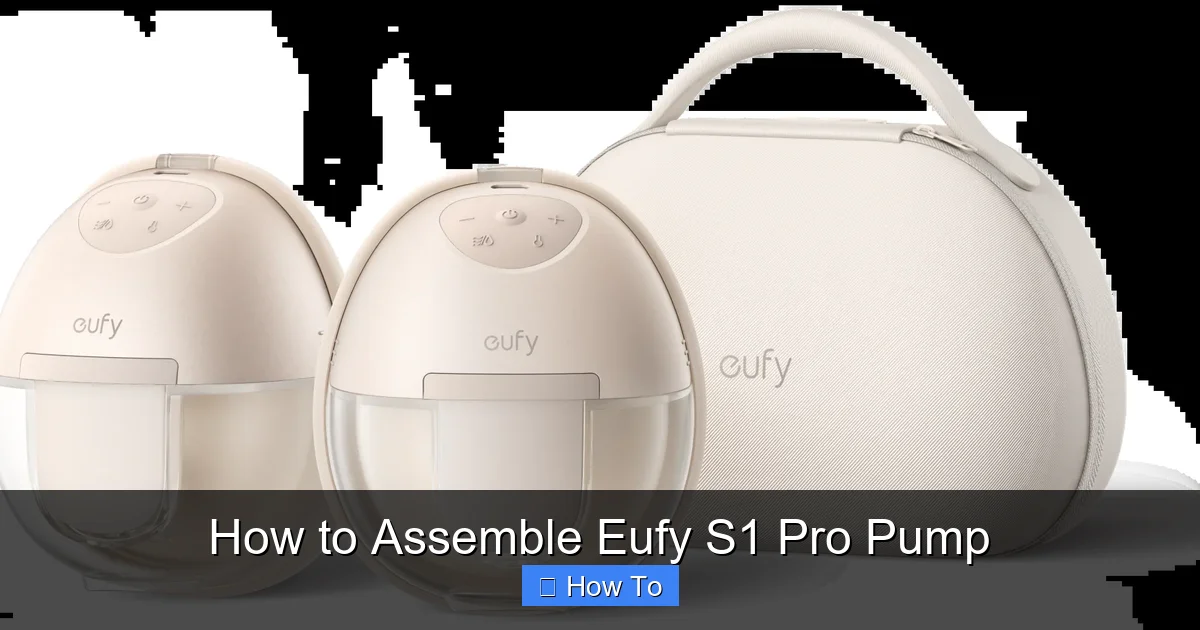 How to Assemble Eufy S1 Pro Pump