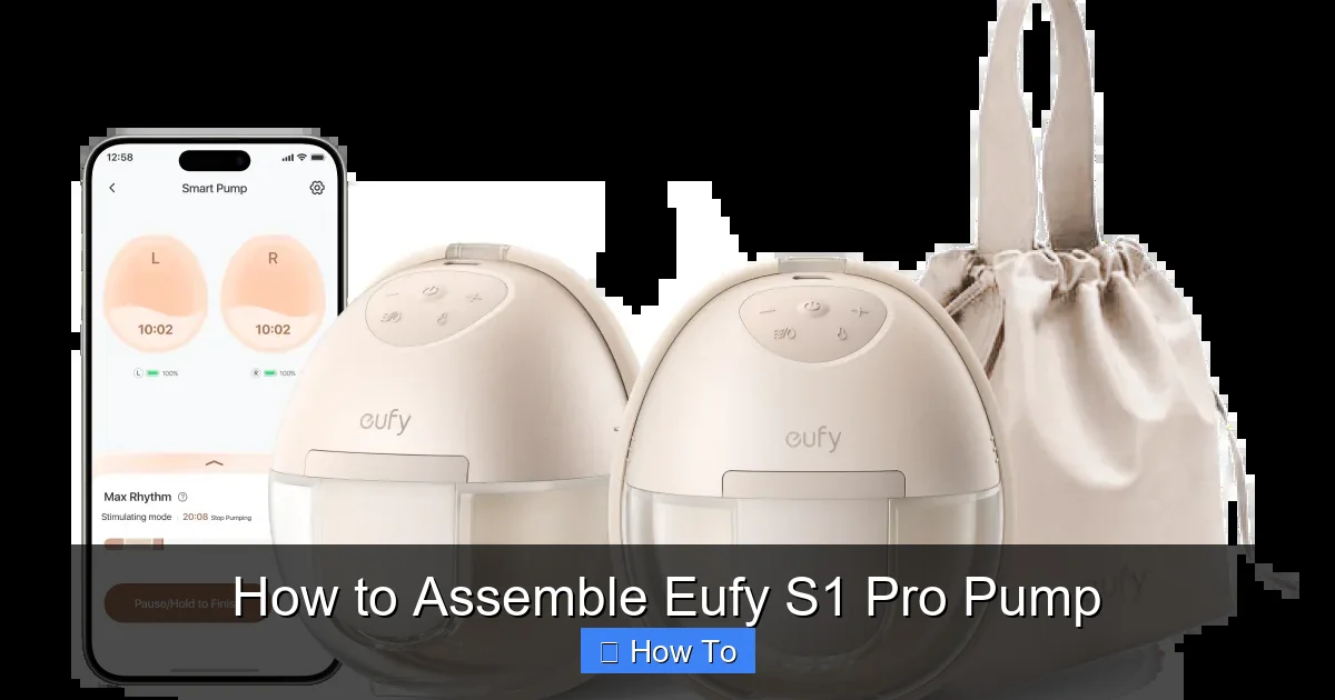 How to Assemble Eufy S1 Pro Pump