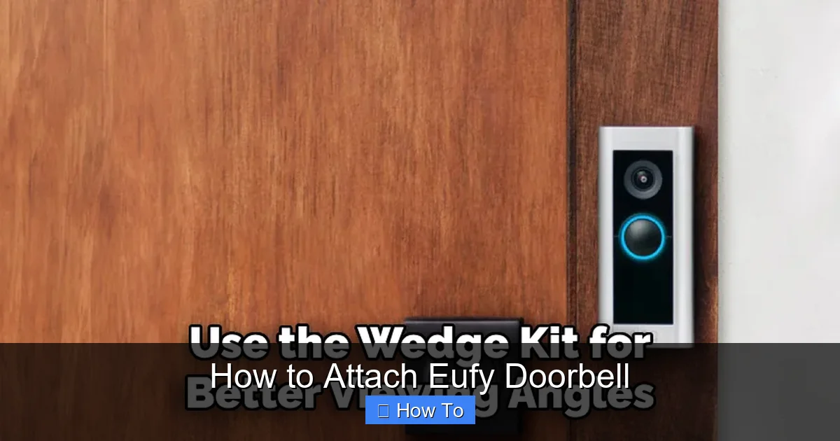 How to Attach Eufy Doorbell