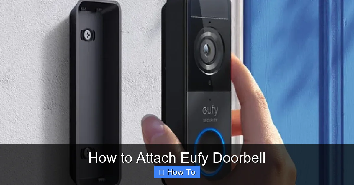 How to Attach Eufy Doorbell