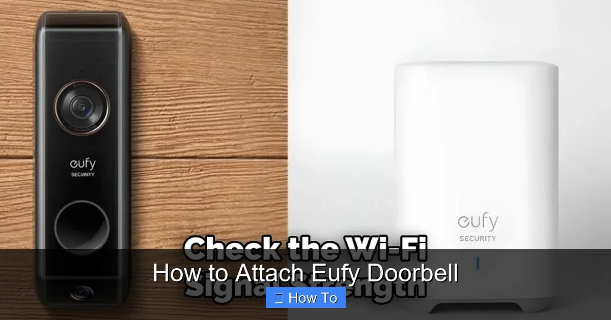 How to Attach Eufy Doorbell