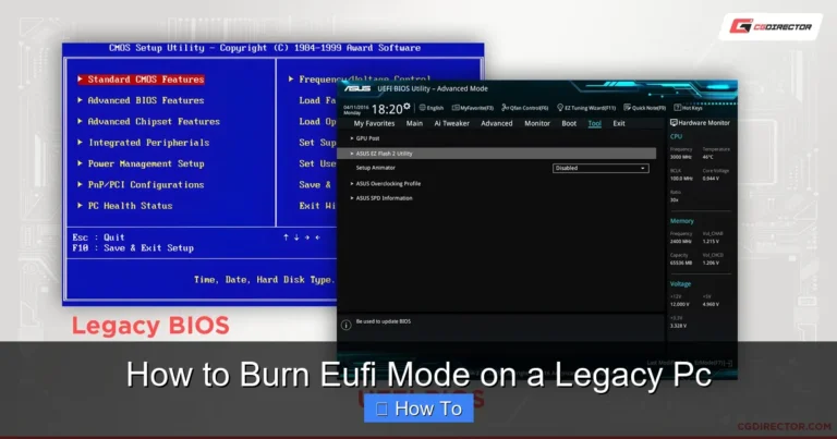 How to Burn Eufi Mode on a Legacy Pc