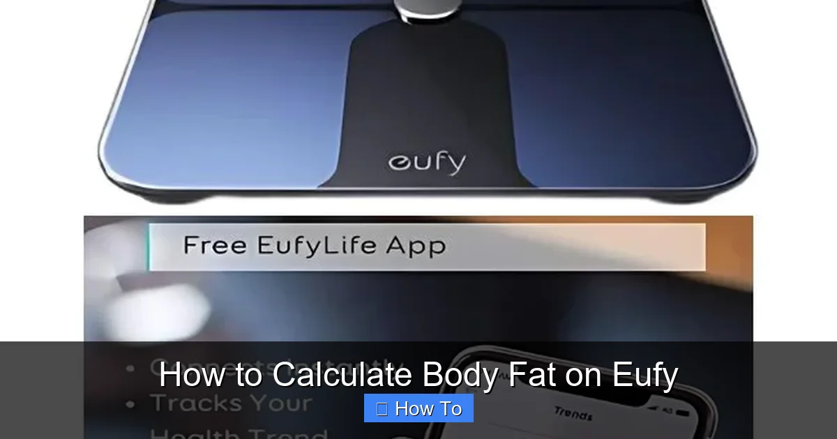 How to Calculate Body Fat on Eufy
