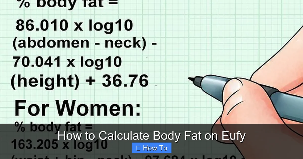 How to Calculate Body Fat on Eufy
