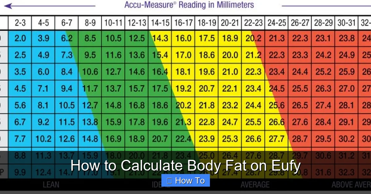 How to Calculate Body Fat on Eufy