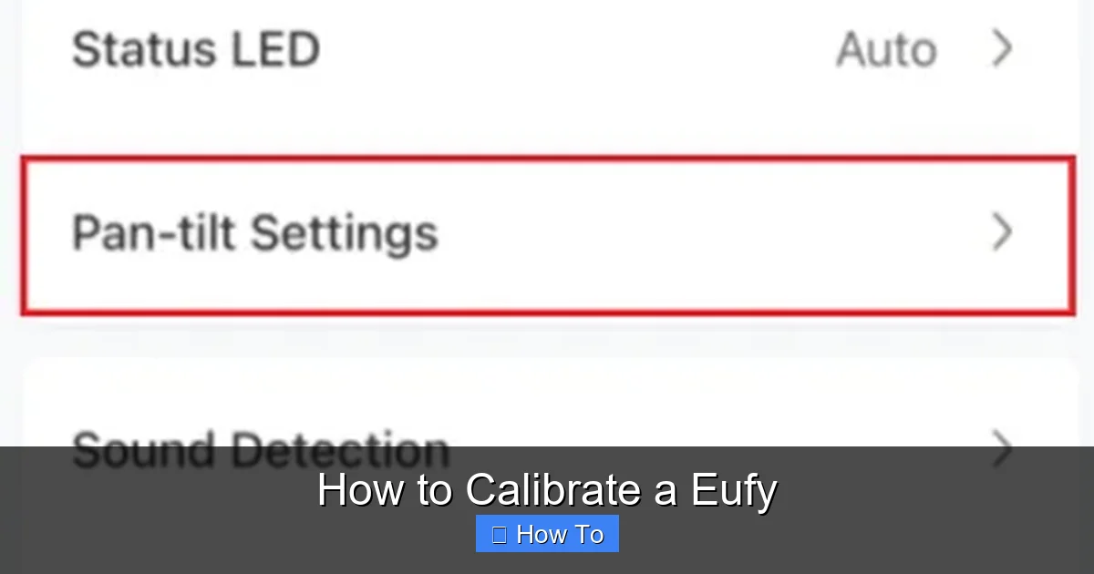 How to Calibrate a Eufy
