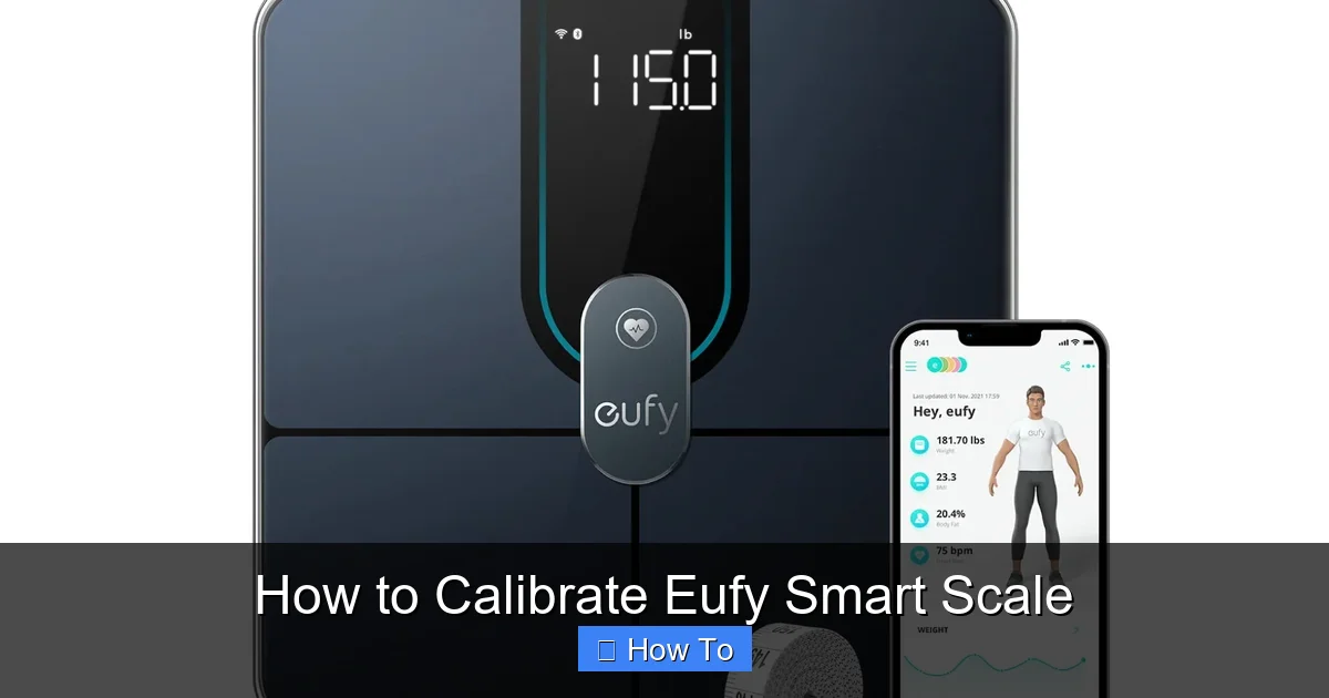 How to Calibrate Eufy Smart Scale