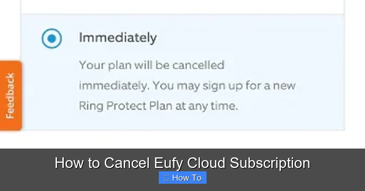 How to Cancel Eufy Cloud Subscription