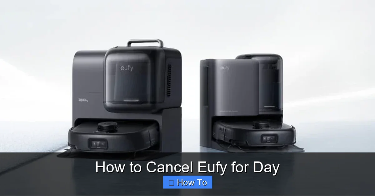 How to Cancel Eufy for Day