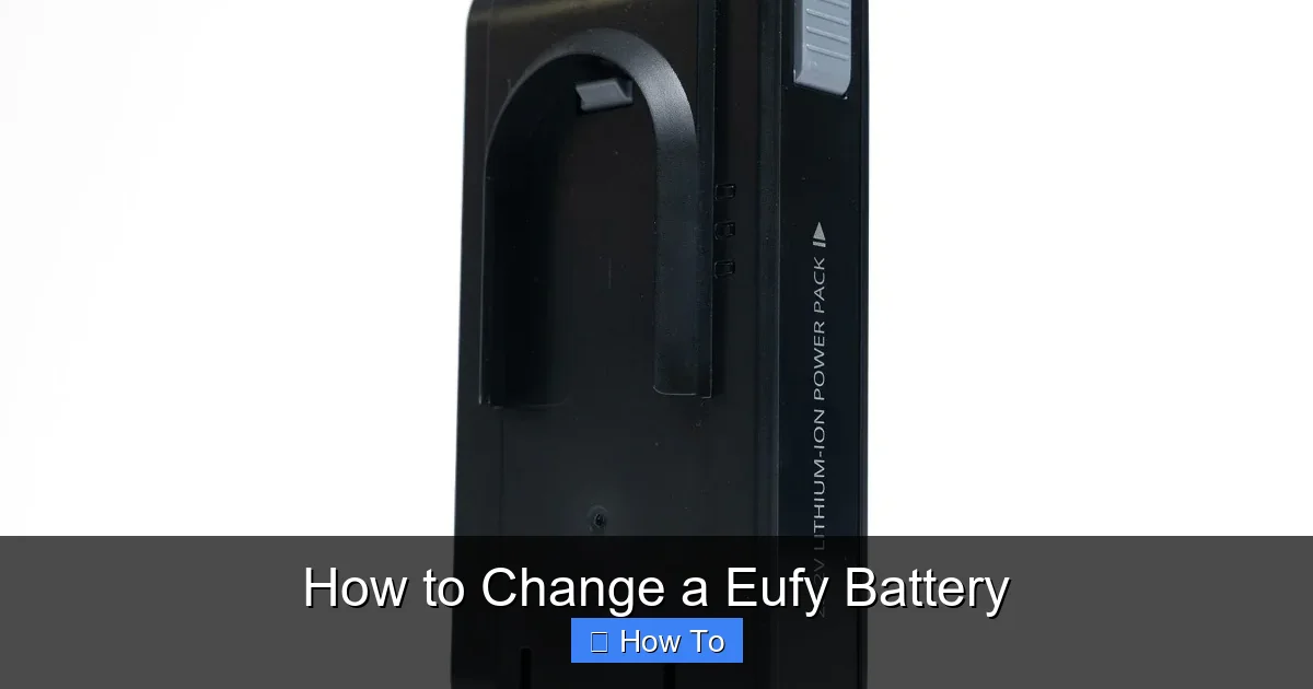 How to Change a Eufy Battery