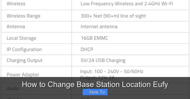 How to Change Base Station Location Eufy