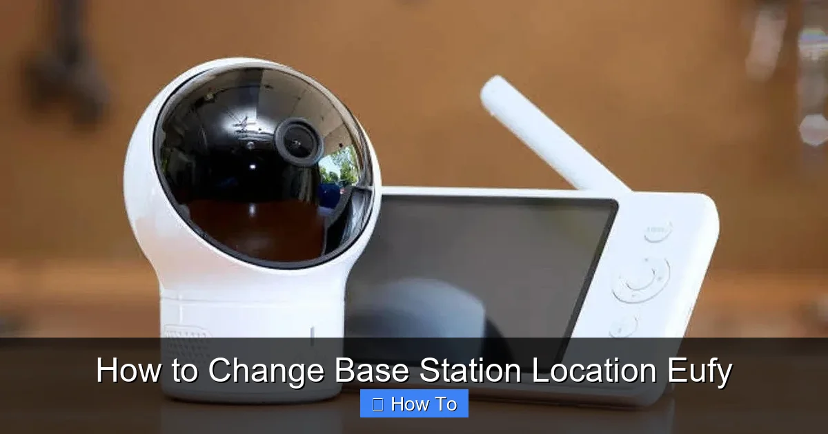 How to Change Base Station Location Eufy