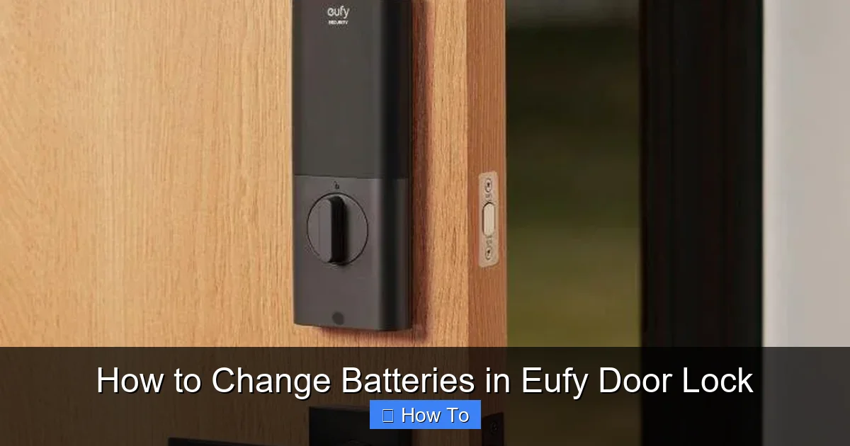 How to Change Batteries in Eufy Door Lock