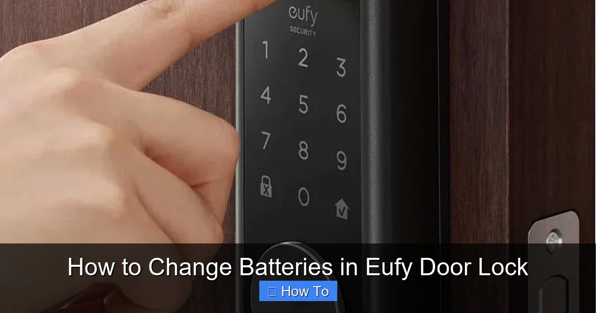 How to Change Batteries in Eufy Door Lock