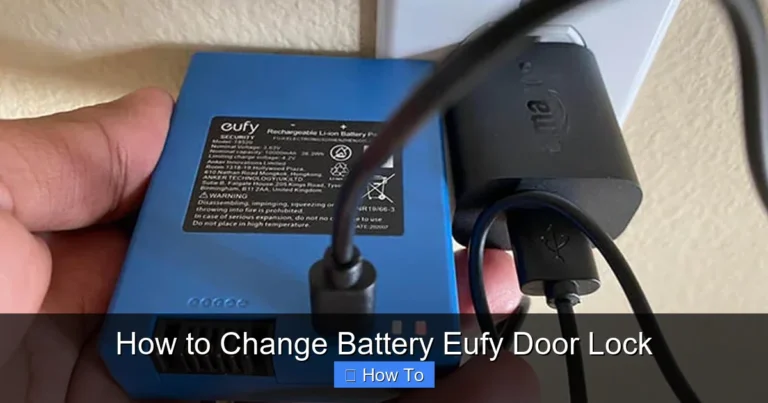 How to Change Battery Eufy Door Lock